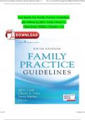 Test Banks For Family Practice Guidelines 5th Edition by Jill C&period; Cash&semi; Cheryl A&period; Glass&semi; &lrm;Jenny Mullen&comma; All Chapters 1-23 Complete  ISBN&colon; 9780826135834 Newest Edition 2024 Instant Pdf Download