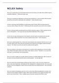 NCLEX Safety questions and answers 
