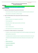 NUR2115- Fundamentals of Professional Nursing Final Exam Concept Review already graded A