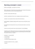 Nursing concepts 1 exam