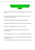 Concrete Exam Prep Test &vert;Questions and 100&percnt; Correct Answers&vert; Latest Update