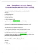 A&P 1 Straighterline Study Exam &vert; Answered and Graded A&plus; &vert; Latest 2024