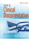 NURS-6512N  Guide to Clinical Documentation 3rd Edition by Debra D Sullivan