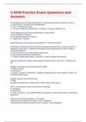C-EFM Practice Exam Questions and Answers