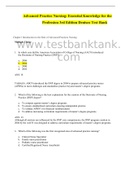 &Tab;Advanced Practice Nursing&colon; Essential Knowledge for the Profession 3rd Edition Denisco Test Bank