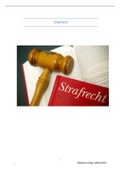 VOLLEDIGE samenvatting van Strafrecht (hoorcolleges + powerpoints + handboek)