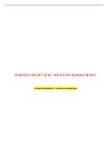 NURS 6521N WEEK 7 QUIZ ADVANCED PHARMACOLOGY&colon;LATEST 2021