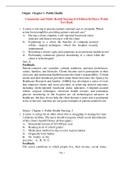 Community and Public Health Nursing 3rd Edition DeMarco Walsh Test Bank