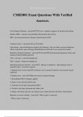 CMB2001 Exam Questions With Verified Answers&period;