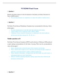 NUR 2868 &sol; NUR2868 Final Exam &lpar;Latest 2021 &sol; 2022&rpar;&colon; Role&comma; Scope&comma; Quality & Leadership in Professional Nursing - Rasmussen College&period;