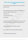 EXAM- TAUC Scribe Pre Test Questions and Answers  Rated A&plus; 