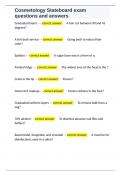 Cosmetology Stateboard exam questions and answers 