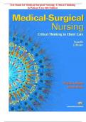 Test Bank for Medical-Surgical Nursing&colon; Critical Thinking in Patient Care 4th Edition by LeMone and Burke Full PDF