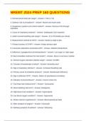 NREMT 2024 PREP 160 QUESTIONS AND ANSWERS