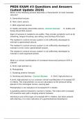 PEDS EXAM &num;3 Questions and Answers &lpar;Latest Update 2024&rpar;