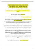 OHIO NOTARY EXAM QUESTIONS & ANSWERS&lpar;2024 LATEST UPDATE&rpar;