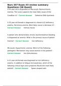 Nurs 337 Exam &num;3 review summary Questions &lpar;58 Quest&rpar;