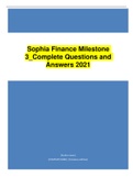 test bank sophia-finance-milestone-3_complete-questions-and-answers-202