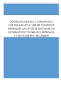 test bank solution-manual-for-the-architecture-of-computer-hardware-and-system-software-an-information-