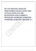 Exam &lpar;elaborations&rpar; PN ATI Mental Health