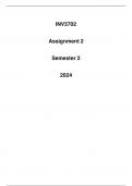 INV3702 Assignment 2 Semester 2 2024 &lpar;Detailed Answers&rpar;