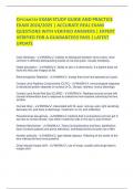 OPTOMETRY EXAM STUDY GUIDE AND PRACTICE EXAM 2024&sol;2025 &vert; ACCURATE REAL EXAM QUESTIONS WITH VERIFIED ANSWERS &vert; EXPERT VERIFIED FOR A GUARANTEED PASS &vert; LATEST UPDATE