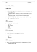  IT CIS111 TEST BANK OBJECTIVE ASSESSMENT PRACTICE CHAPTER 2&colon; Data Modeling