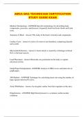 AMCA EKG BUNDLED ACTUAL EXAMS WITH CORRECT QUESTIONS AND 100&percnt; VERIFIED ANSWERS 2024&sol;2025