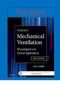 Test Bank for Pilbeam&rsquo;s Mechanical Ventilation&comma; 6th Edition&comma; J M Cairo