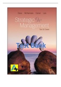 &lbrack;Test Bank&rsqb; Strategic Management&comma;&comma; Text and Cases 9th Edition by Dess&comma; McNamara&comma; Eisner
