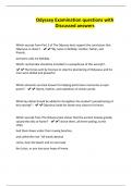 Odyssey Examination questions with Discussed answers