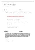 NSG 6435&colon; Week 8 Quiz&sol;Answers