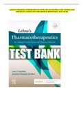 LEHNE&rsquo;S PHARMACOTHERAPEUTICS FOR ADVANCED PRACTICE NURSES AND PHYSICIAN ASSISTANTS 2ND EDITION ROSENTHAL TEST BANK