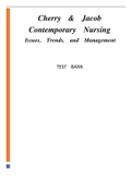 Cherry & Jacob &comma; Contemporary Nursing- Issues&comma; Trends&comma; and Management&comma; Chapter 1-14 TEST BANK