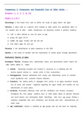 CARE OF THE OLDER ALDULT STUDY GUIDE 1 &sol;&sol; CARE OF THE OLDER ALDULT STUDY GUIDE 1