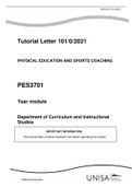 PES3701 tutorial letter