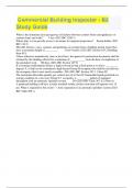  Commercial Building Inspector - B2 Study Guide