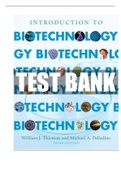 COMPLETE TEST BANK BY WILLIAM J.THIEMAN AND MICHAEL A. PALLADINO 3 EDITION BIOTECHNOLOGY 