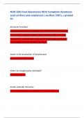 NUR 226 final Questions&vert; With Complete Solutions well written and explained &lpar; verified 100&percnt; &rpar; graded A&plus;