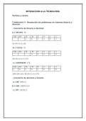 Resolución de problemas en sistema binario y decimal