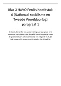 Geschiedenis havo 3 hoofdstuk 6 (Nationaalsocialisme en Tweede Wereldoorlog) Paragraaf 1