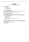 Science- Chemical and Physical change