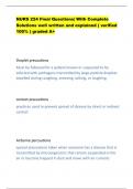 NURS 224 Final Questions&vert; With Complete Solutions well written and explained &lpar; verified 100&percnt; &rpar; graded A&plus;
