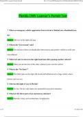 Florida DMV Learner-s Permit Test 2024 Questions & Correct Answers&sol; Graded A