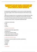 LEADERSHIP NUR 4590 EXAM 2 &lpar;QUESTIONS AND CORRECT ANSWERS&rpar; VERIFIED ANSWERS 2024 LATEST UPDATE ALREADY GRADED A&plus;