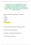 NEWEST WGU C453 OA MICROBIOLOGY EXAM &sol;  MICROBIOLOGY C453 OA EXAM LATEST UPDATED  VERSION 2024-2025 COMPLETE ACTUAL TEST  QUESTIONS AND CORRECT DETAILED ANSWER &lpar;100&percnt;  CORRECT VERIFIED SOLUTIONS&rpar; &vert;ALREADY GRADED A&plus; &lpar;BRAND NEW&excl;&excl;&rpar; 