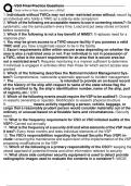 VSO Final Practice Questions