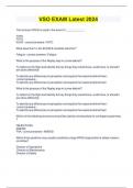 VSO EXAM Latest 2024