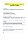 VSO TRIP &num;1 Questions and answers  2024&sol;2025 Latest