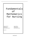 Fundamentals of Mathematics for Nursing